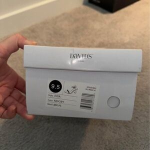 David's Bridal Ivory Elsa Shoes